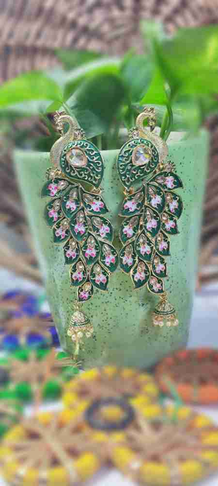 Peacock hotsell earrings flipkart