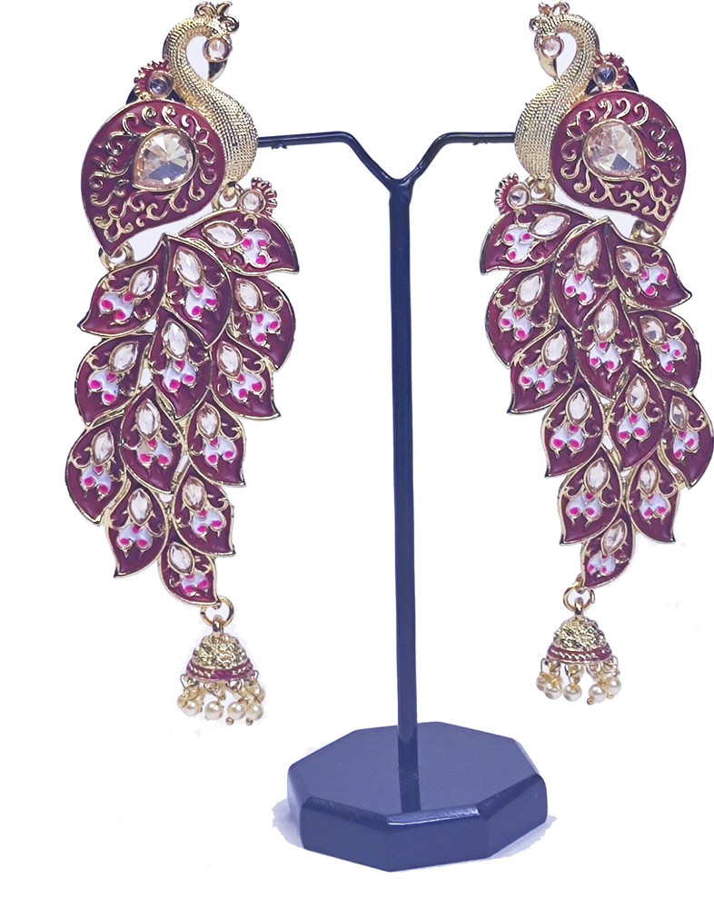 Peacock online earrings flipkart