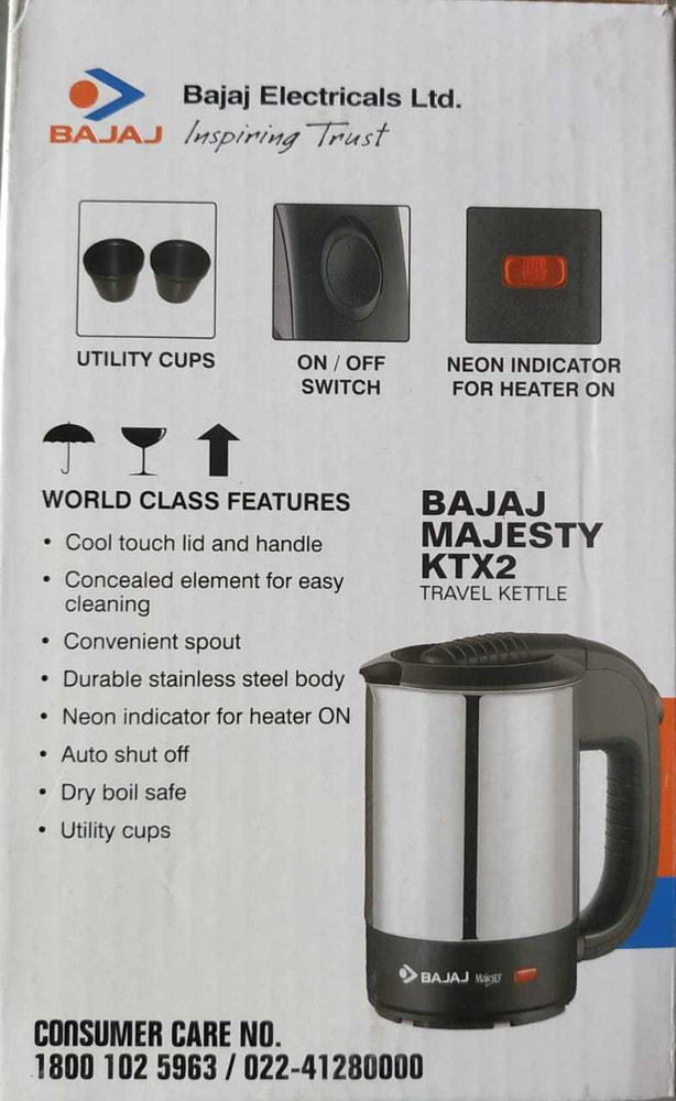 Litre Bajaj Majesty Ktx2 Price Bajaj Majesty Travel Kettle Ktx2