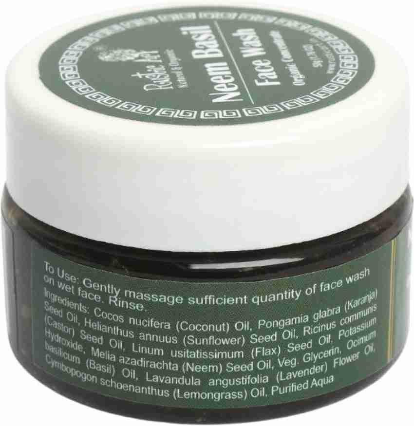 RUSTIC ART Organic Neem Basil Concentrate 50g Face Wash Price in