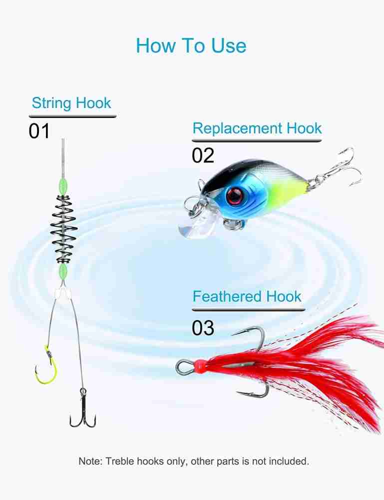 Hunting Hobby Treble Fishing Hook Price in India - Buy Hunting Hobby Treble  Fishing Hook online at