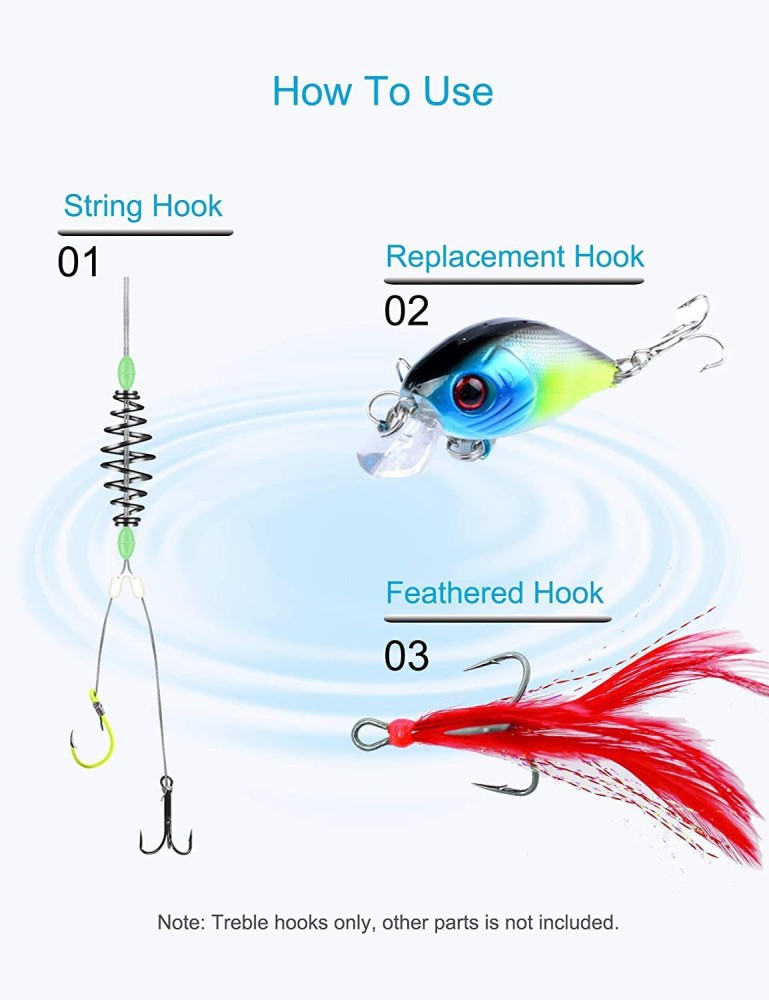 Yolo Tackles Treble Fishing Hook Price in India - Buy Yolo Tackles Treble  Fishing Hook online at