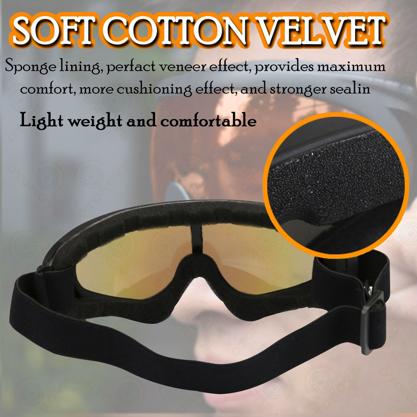 Orange motorcycle goggles hotsell