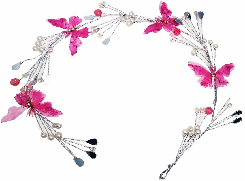 DeeKay PURPLE FLORA AND WHITE PEARLS FOR HAIR DECORATION Hair Accessory Set  Price in India - Buy DeeKay PURPLE FLORA AND WHITE PEARLS FOR HAIR  DECORATION Hair Accessory Set online at