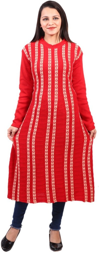 Woolen long kurti 2025 on flipkart