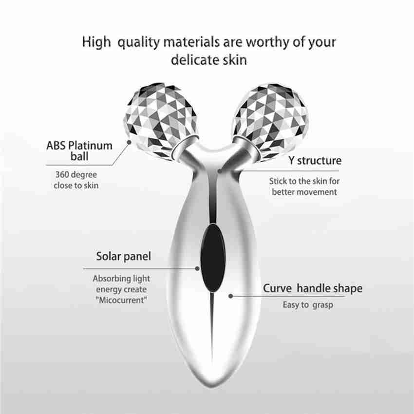 Viraan 3D Y Shape Massager Thin Face Lift Roller Massager Tool