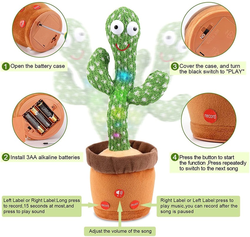 Dancing Cactus Mimicking Toy Repeats What You Say 🌵 – Pana Playhouse