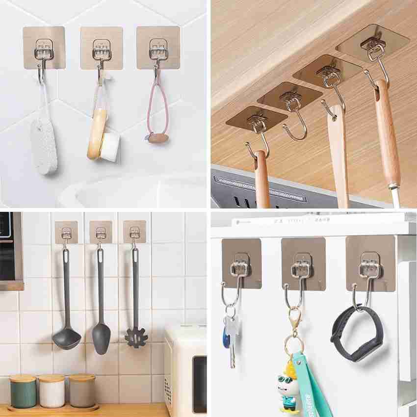 ELITEHOME Set of 20 Self Adhesive Wall Hooks for Bathroom & Kitchen For  Multi-Purpose Use Hook 20 Price in India - Buy ELITEHOME Set of 20 Self  Adhesive Wall Hooks for Bathroom