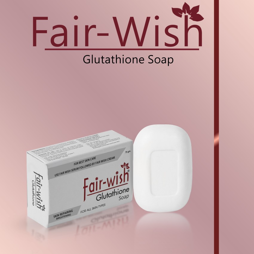 FAIR WISH Glutathione Skin Whitening Soap with Aloe Vera Almond