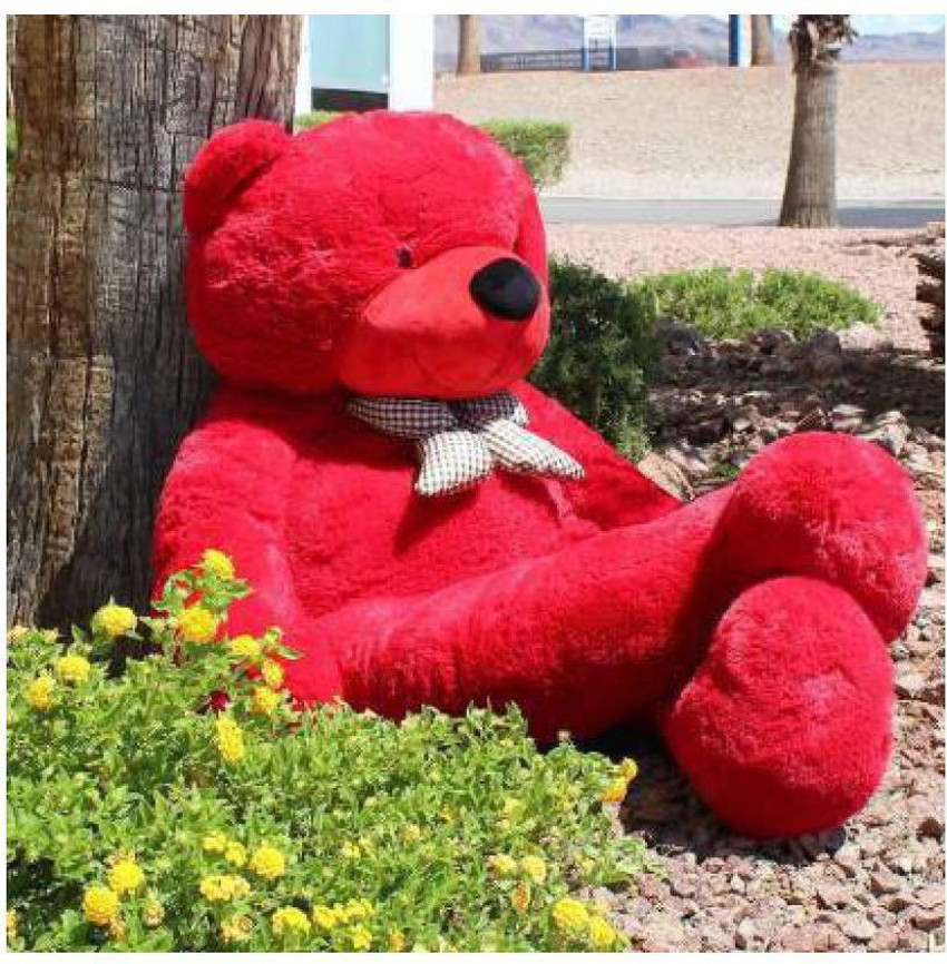 Large red shop teddy bear