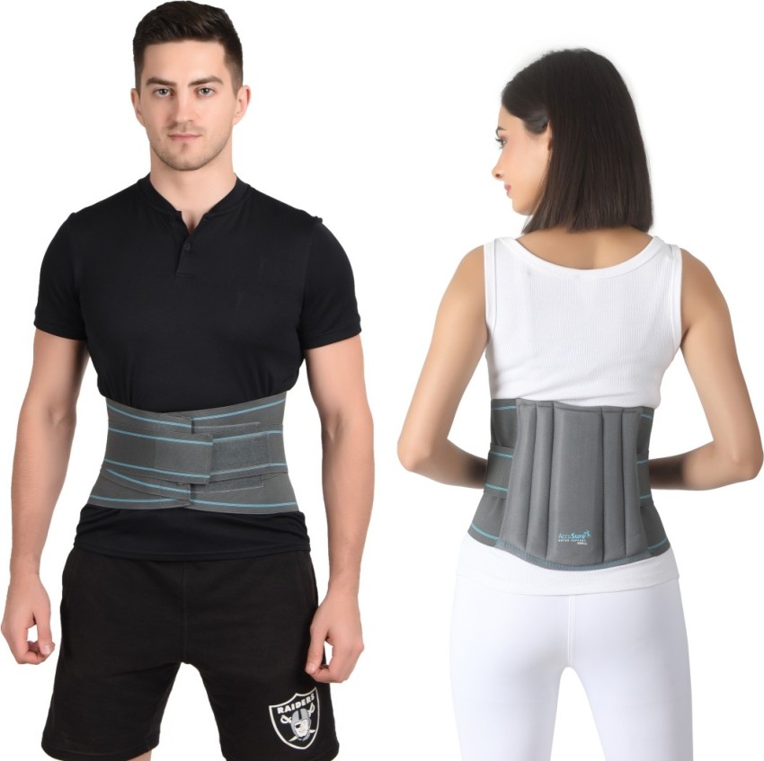 AccuSure Lumbo Sacral Waist Support Belt-Designed With Flexible