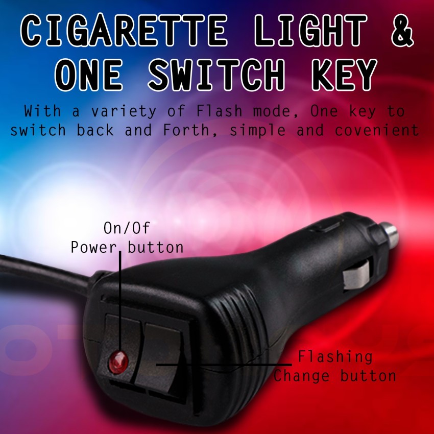 LED Police Strobe Light Flasher Bar 24 inch Cob 42W with Cigar Lighter Car  Fancy Lights at Rs 999 in New Delhi