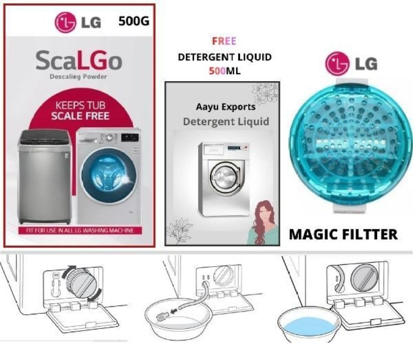 lG ScaLGo Descaling 500Gm Drum/Tub Cleaner Washing Machine Powder Detergent  Powder 500 g Price in India - Buy lG ScaLGo Descaling 500Gm Drum/Tub  Cleaner Washing Machine Powder Detergent Powder 500 g online