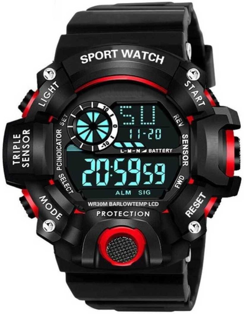 Water resistant best sale digital watch