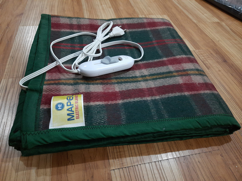 MAPEL Checkered Single Electric Blanket for Heavy Winter - Buy MAPEL  Checkered Single Electric Blanket for Heavy Winter Online at Best Price in  India | Flipkart.com