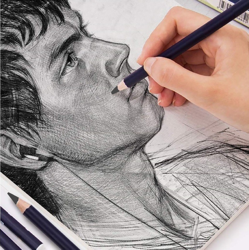 SYGA Professional Sketch and Drawing pencils, Art Pencil Box  Contains 12 Pieces Pencil 