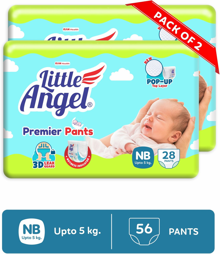 Little Angel Premier Pants Baby Diaper up to 5 kgs 28 count pack