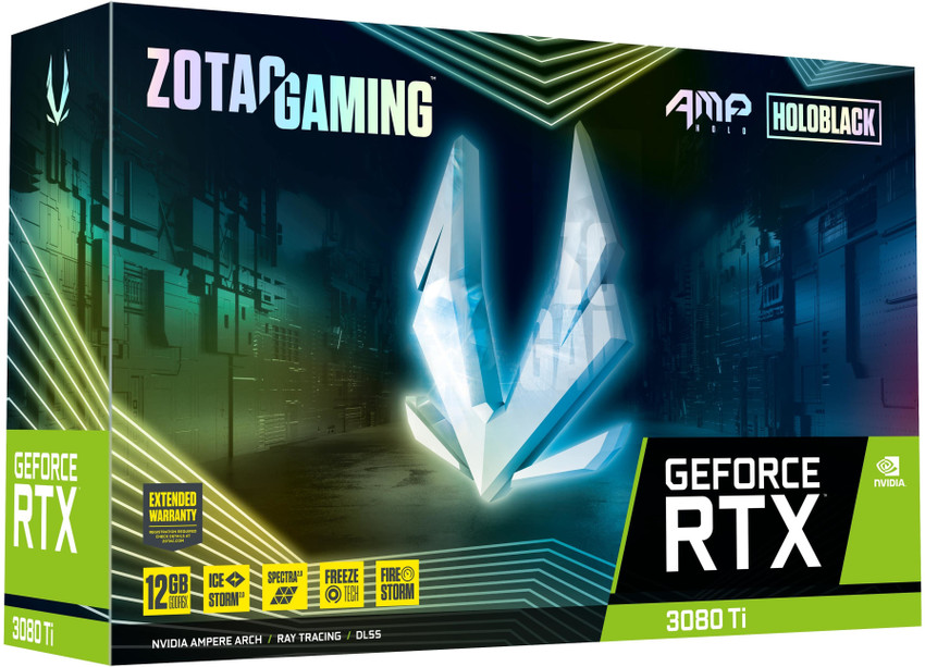 ZOTAC NVIDIA RTX 3080 Ti AMP Holo 12 GB GDDR6X Graphics Card