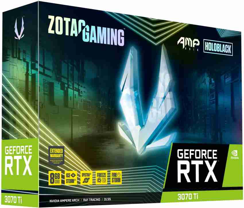 ZOTAC NVIDIA RTX 3070 Ti AMP Holo 8 GB GDDR6X Graphics Card