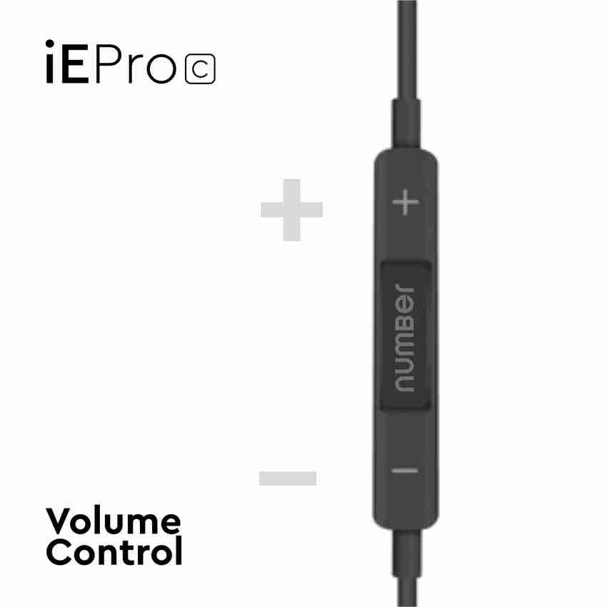 Number Wired Earphones with Mic 3.5mm Audio Jack Volume Control