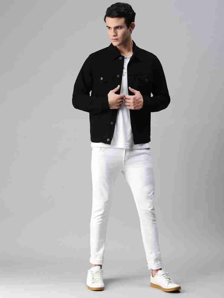 Buy Urbano Fashion Men Solid Regular Fit Washed Full Sleeve Denim Jacket -  Jackets for Men 12974232