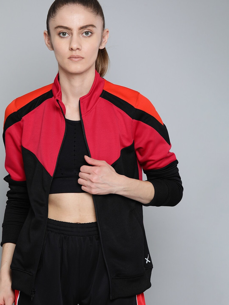 Hrx red jacket sale