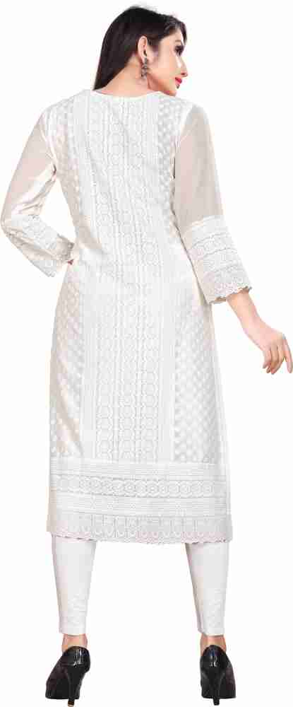 White on sale kurtis flipkart