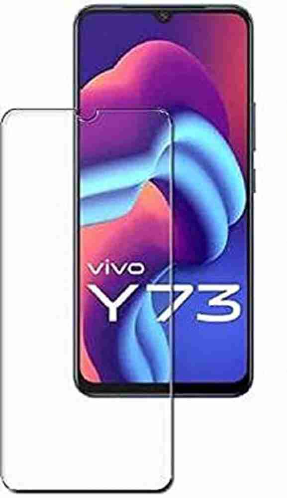 Mobilive Edge To Edge Tempered Glass for Vivo Y73 Front 0.22mm