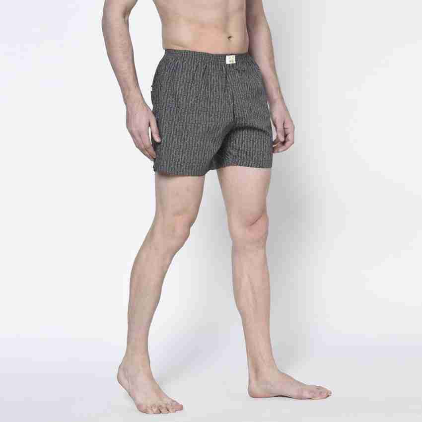 SLIP IN 2 Printed Men Grey Boxer Shorts Buy SLIP IN 2 Printed