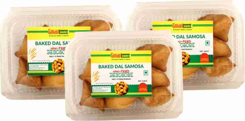 smart snacks Baked Dal Samosa pack of 3 Price in India - Buy smart