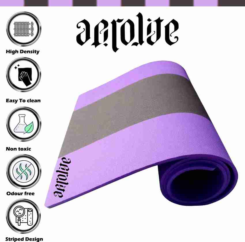 Aerolite Striped 28 X 78 Multicolor 12 mm Yoga Mat Buy Aerolite
