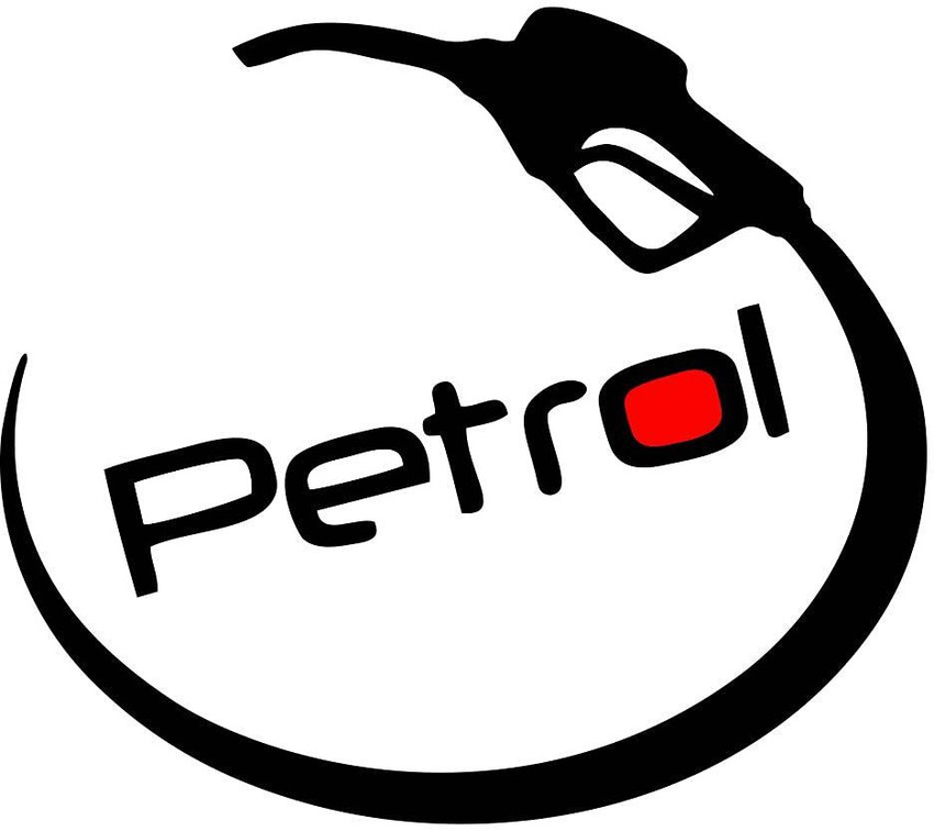 Car petrol tank clearance sticker