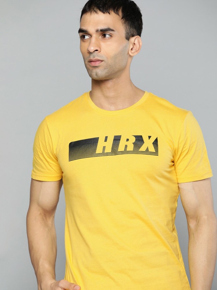 hrx yellow t shirt