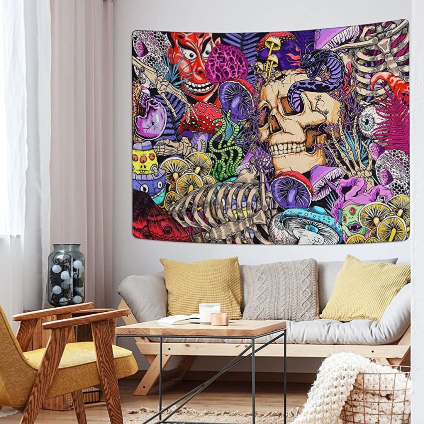 Digital skull online tapestry