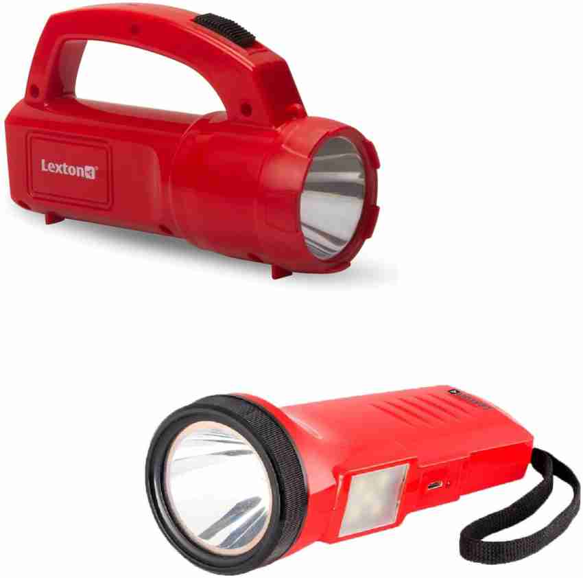 Buy Lexton Rechargeable LED Torch - Plastic, 5 Watt, Tigor, 3000