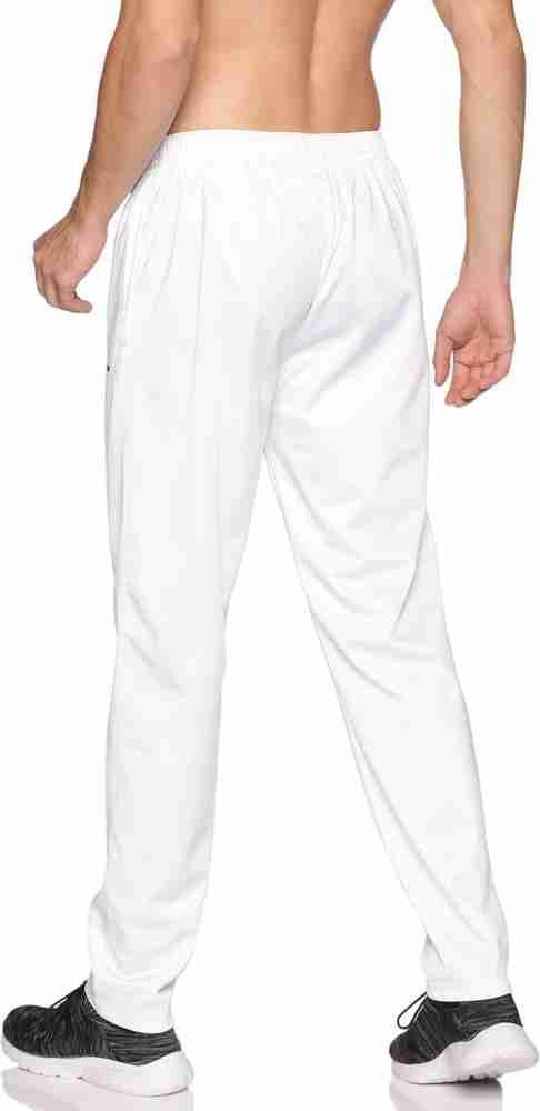 White polyester track pants deals