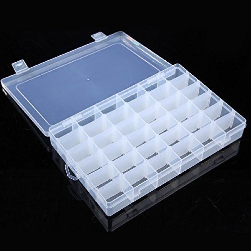 BOLT 36 Grid Cells Plastic Multipurpose Jewelry Organizer Storage