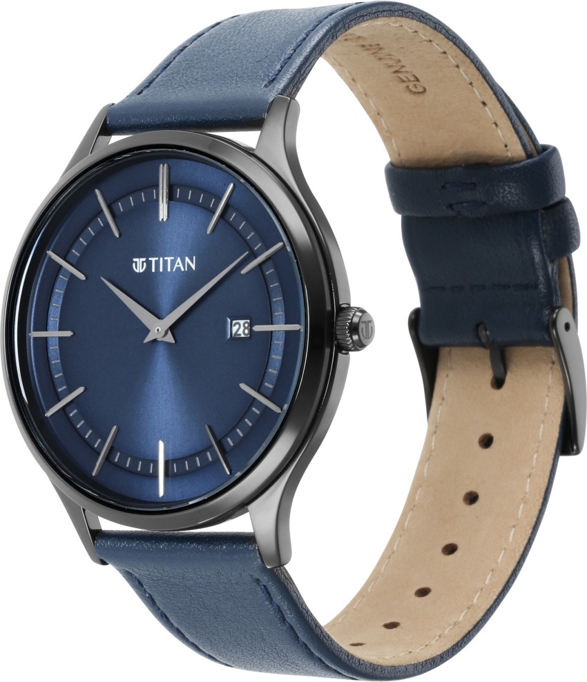 Titan watch blue discount colour