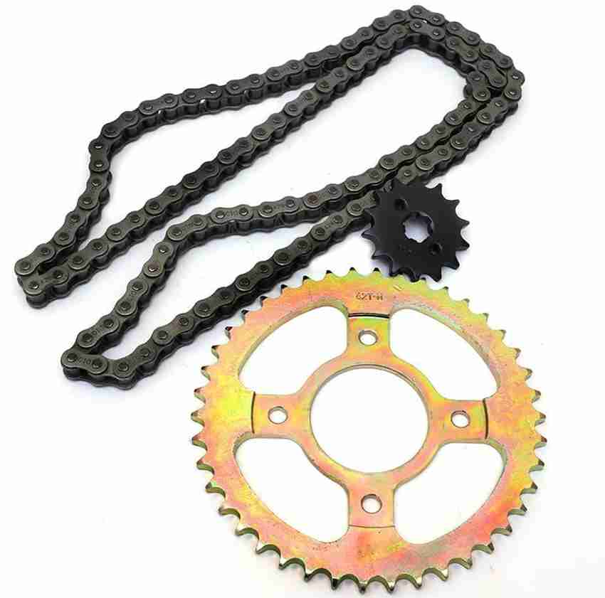 COUNTRY WHEELS Heavy Duty Chain Sprocket Kit for Hero Splendor Y2K