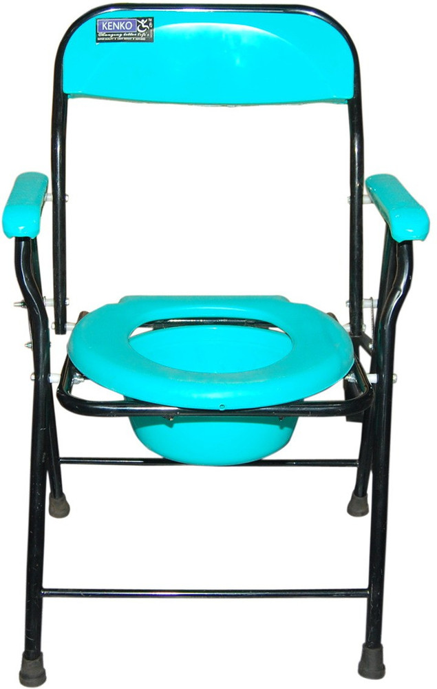 KENKO mobility i 126CC SEE GREEN Outdoor Folding Commode Portable Toilet Seat Mild Steel Portable Potty Commode Chair Perfect for Camping Traveling Hiking Fishing Outdoor Living Commode Chair Price in...