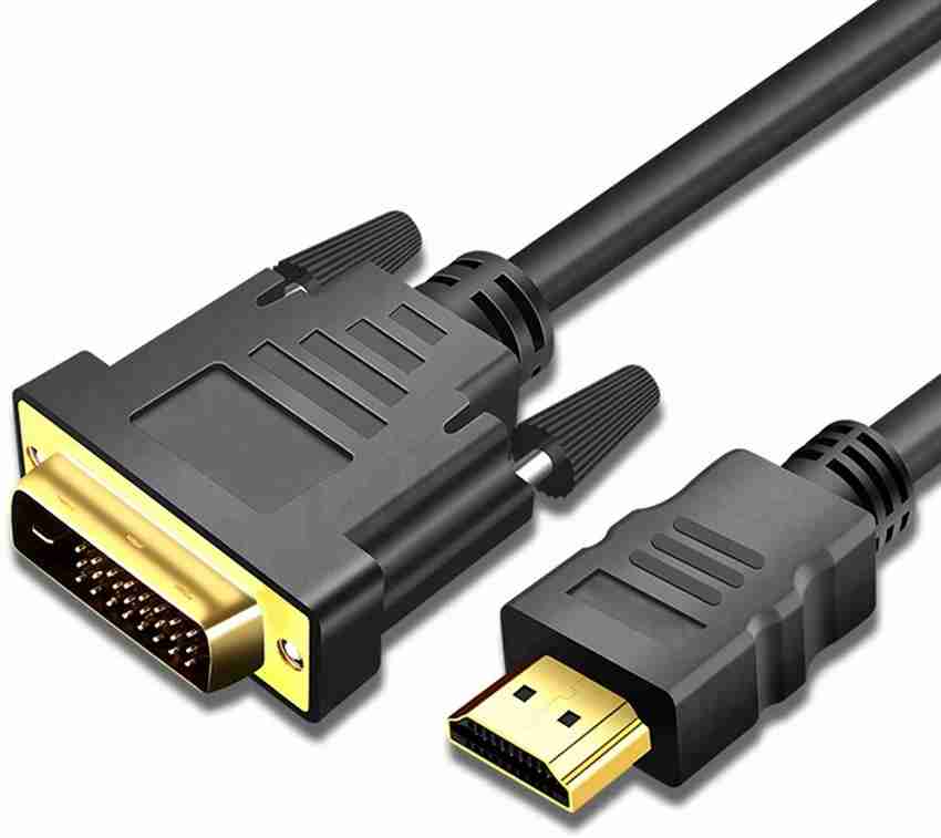 microware HDMI Cable 1.5 m 6Ft HDMI to DVI D 24 1 Pin Monitor