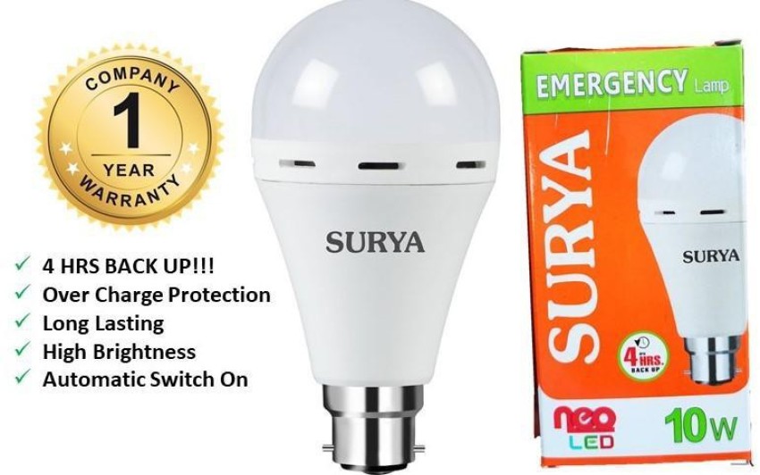 Surya neo emergency store 10w led lamp