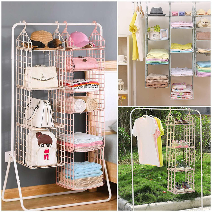 PINZOR 5 Layer Cloth Storage Rack Hanging Storage Rack bathroom Organizer Closet Organizer Price in India Buy PINZOR 5 Layer Cloth Storage Rack Hanging Storage Rack bathroom Organizer Closet Organizer...