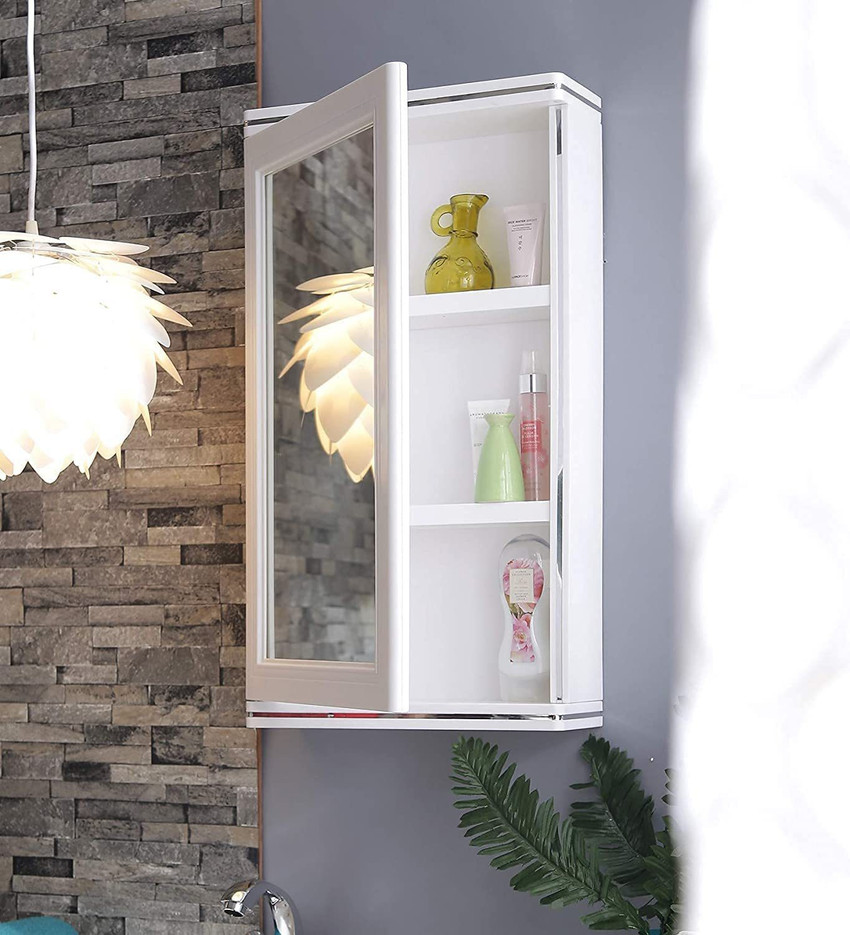 White plastic discount bathroom cabinet