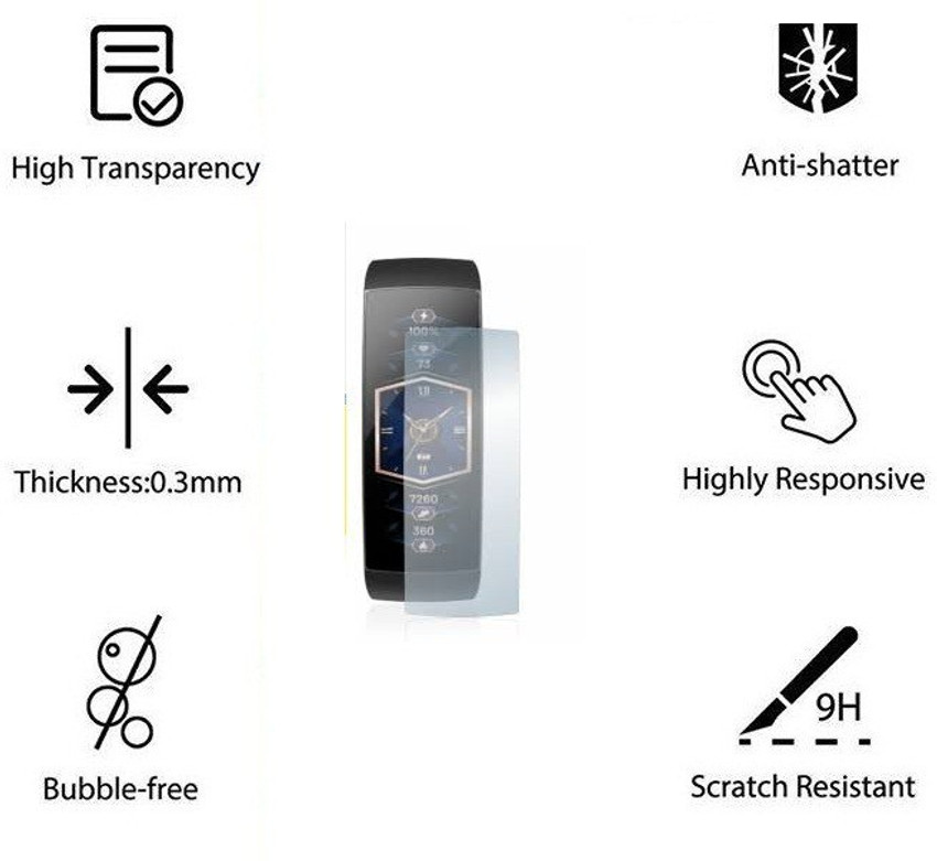 KACA Nano Glass for Amazfit X Smartwatch Smart Watch Better than Tempered Glass Transparent Clear 3 guards KACA Flipkart