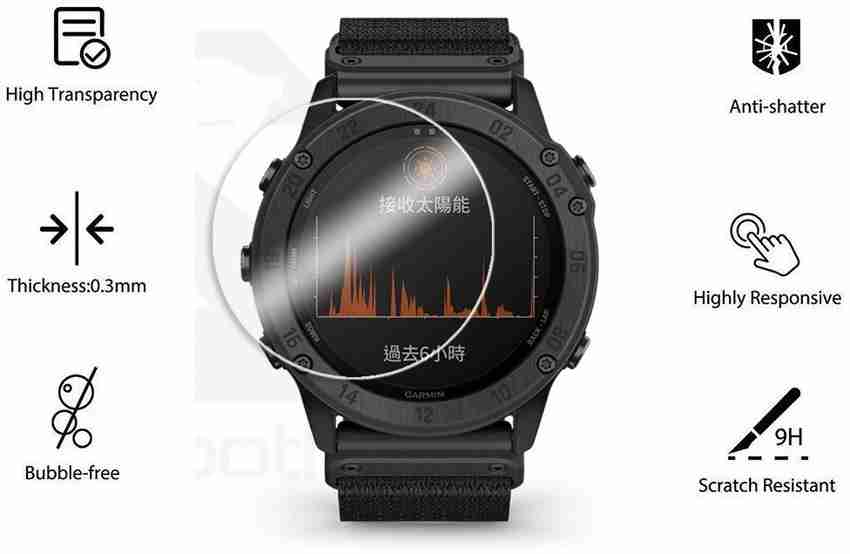DEEPA TRADERS Tempered Glass Guard for Garmin tactix Delta Solar