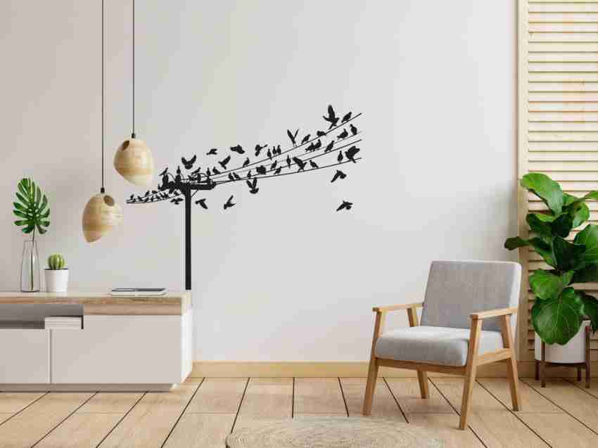 Cute newborn baby cartoon wall sticker size (75x91 cm)