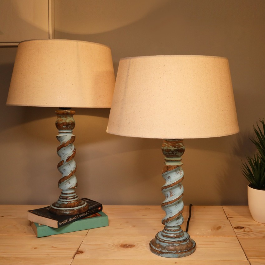 Rustic table store lamp sets