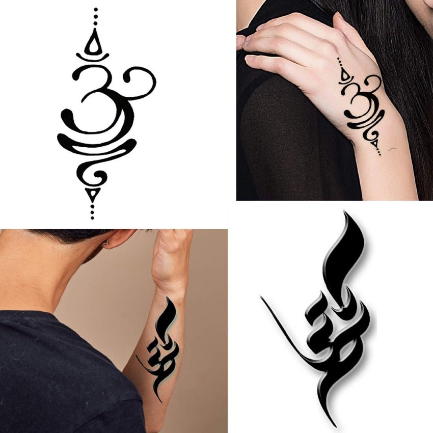 Ordershock Om with New 2 Pcs Om Combo Tattoo Waterproof Men and Women  Temporary Body Tattoo  Price in India Buy Ordershock Om with New 2 Pcs Om  Combo Tattoo Waterproof Men