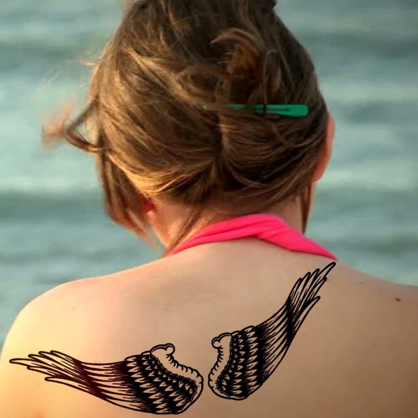 Share 98 about angel wings tattoo neck meaning latest  indaotaonec